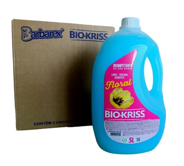 Desinfetante Bio-Kriss Floral Caixa com 2 Galao 5L