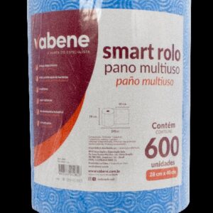 Pano Multiuso 600 panos Vabene Smart Rolo Azul