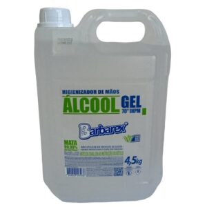 Alcool em Gel Antisseptico 70 INPM Galao 4,5kg Barbarex