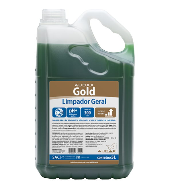 Limpador Geral Perfumado Concentrado GOLD 5L Audaxco