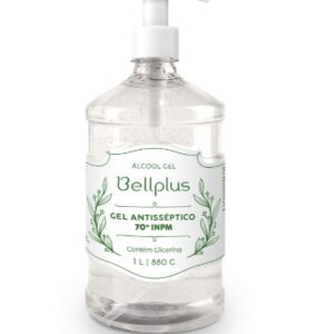 Gel Antisseptico Alcoom em Gel 70Inpm Frasco 1L Bellplus Com Pump