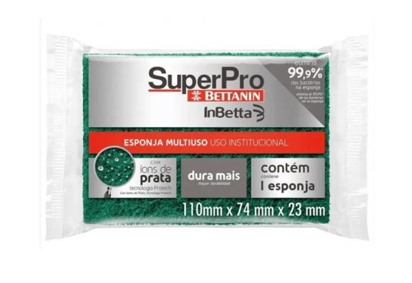 Esponja de Loucas Esponja dupla face Bettanin Superpro Unitaria Ref 9410