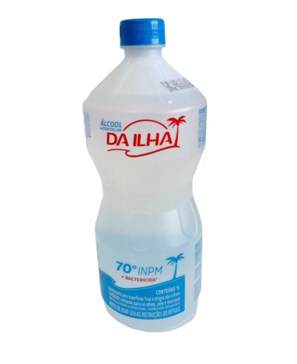 Álcool Etilico Liquido Da Ilha 70° Bactericida 1L