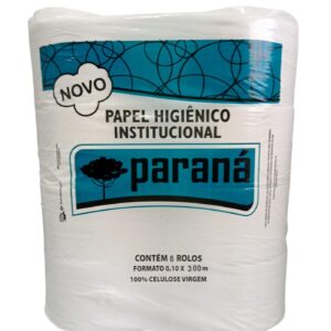 Papel Higiênico Institucional Rolão Extra Luxo Virgem Fardo 8 Rolos x 300m F. S. Paraná