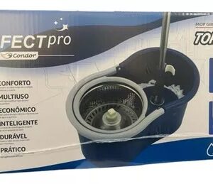 Mop Rotatorio Perfect Mop Tornado Inox 360º Azul Mop Giratorio