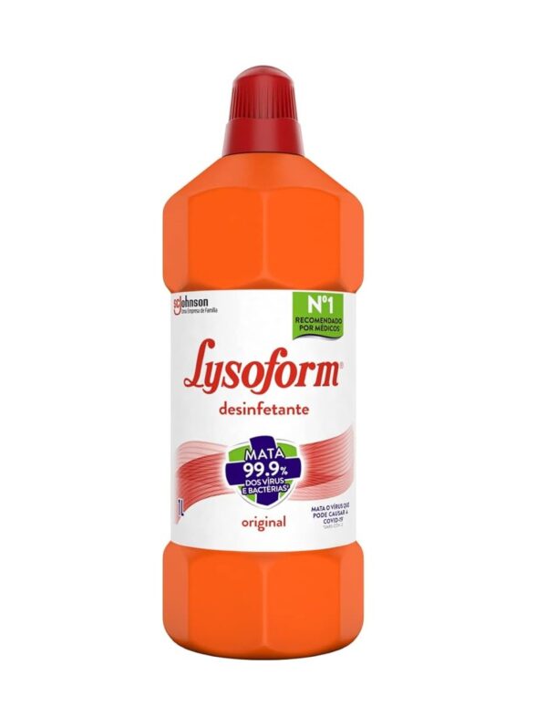 Lysoform Desinfetante Líquido Limpeza Pesada e Eficiente 1L