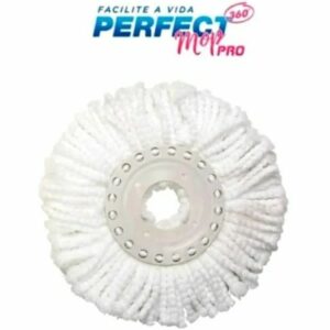 Refil Mop Rotatorio 360 Perfect Redondo Branco 380005