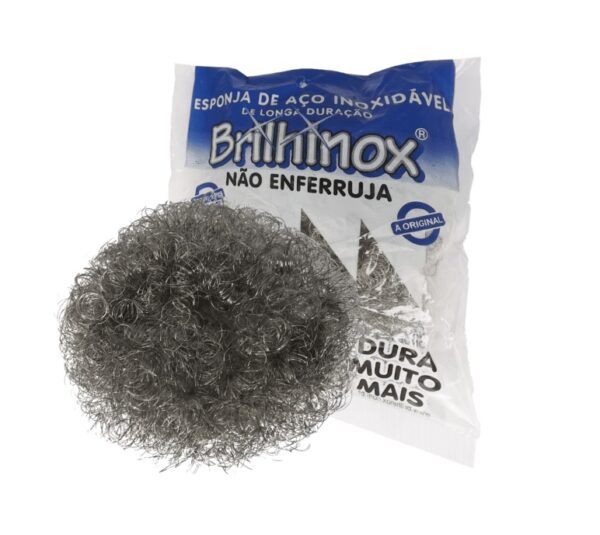 Esponja Esfregao de Aco Inox Brilhinox 10g