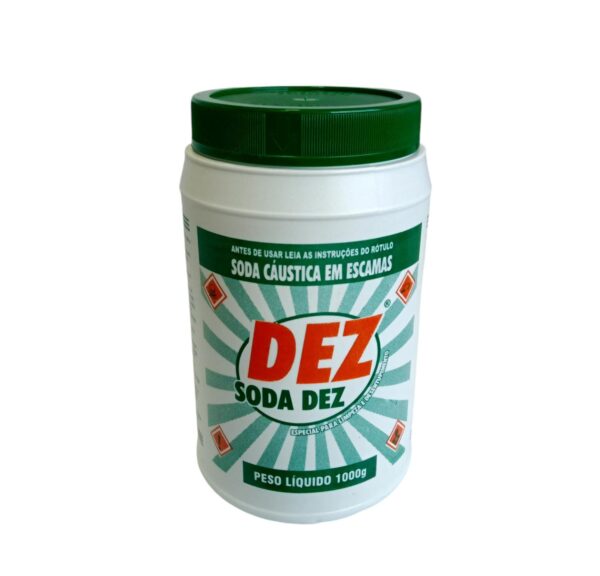 Soda Caustica Escamas Pote 1kg Soda Dez