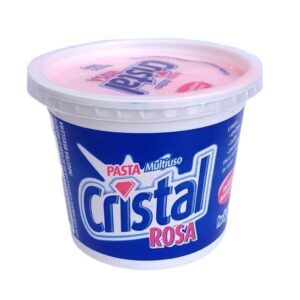 Pasta Multiuso Cristal Rosa Pote com 500g