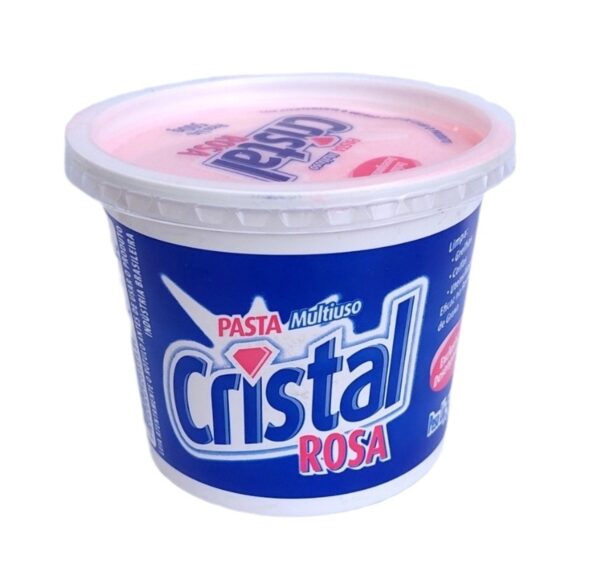 Pasta Multiuso Cristal Rosa Pote com 500g