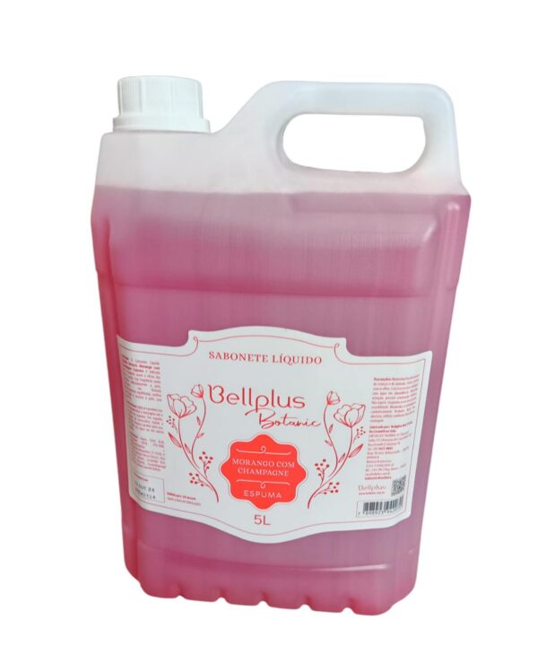 Sabonete Sistema ESPUMA Bellplus Botanic Galao 5L Morango Com Champagne