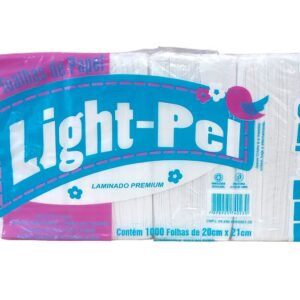 Papel Toalha Interfolhas Extra Luxo PREMIUM Pacote c/1000 Folhas Light-Pel