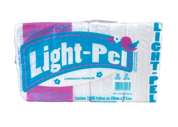 Papel Toalha Interfolhas Extra Luxo PREMIUM Pacote c/1000 Folhas Light-Pel