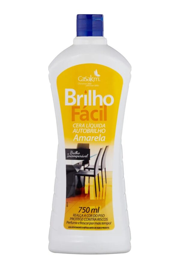 Cera Liquida Brilho Facil Frasco 750mL Amarela