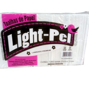 Papel Toalha Interfolhas Laminado Premium Extra Luxo F Dupla 1000 Folhas Light-Pel