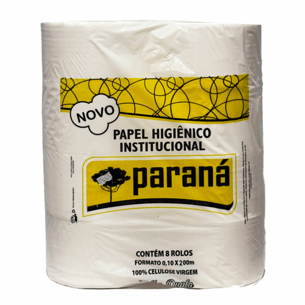 Papel Higiênico Folha Dupla FD 8x200m Extra Luxo – Paraná (Embalagem Amarela)