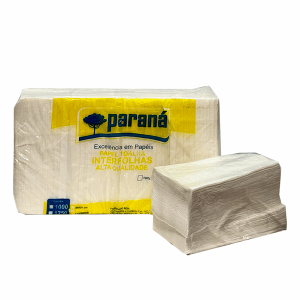 Papel Toalha Luxo Interfolhas Extra 100% Celulose – Paraná Premium c/1000 folhas - Imagem 3