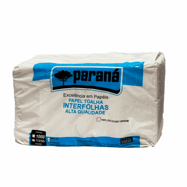 Papel Toalha Interfolhas Celulose c/1000 – Paraná 20x21cm (Embalagem Azul Leitoso) - Imagem 3